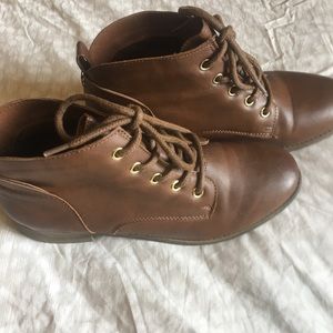 Mossimo Supply brown ankle boots